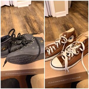 Converse High-Tops in Black and Brown